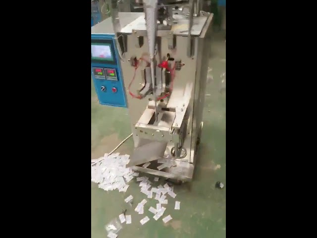 중국 공급 업체 자동 세로 베개 파우치 칩 액체 스낵 포장 기계