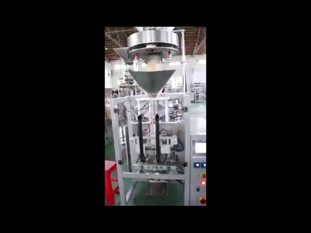 용적 충전제 컵에 의한 투약 렌즈 콩 쌀 설탕 포장 기계 수직 형 채움 봉 기계